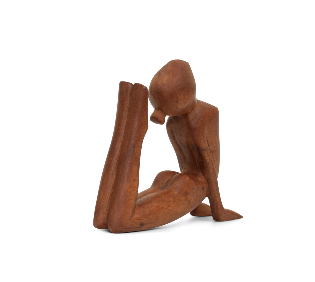 8" Wooden Handmade Abstract Sculpture Art Decorative Home Decor Handcrafted Figurine Accent Decoration Artwork Hand Carved (King Cobra Pose)