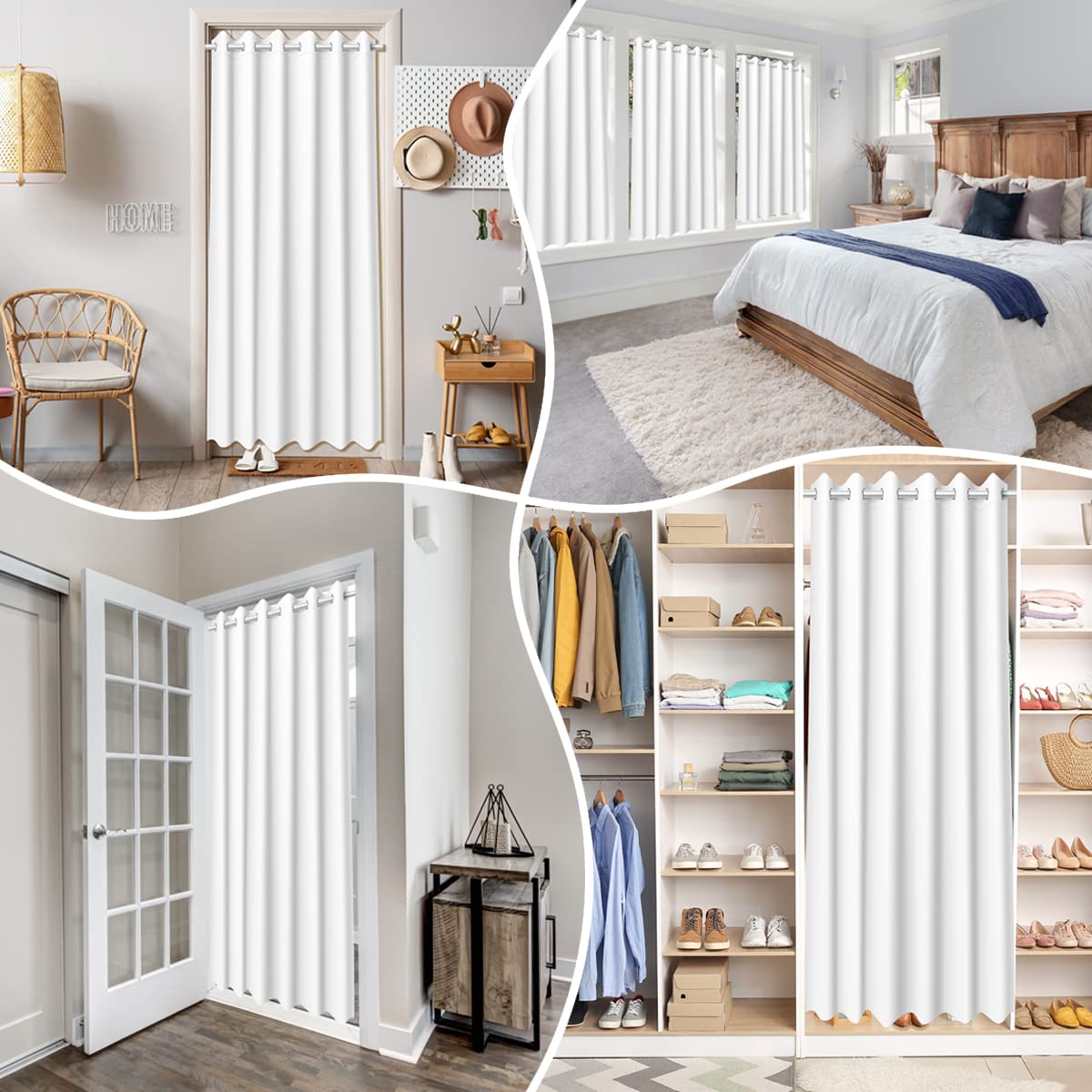 Black Women Door Curtain for Doorway Privacy 42x80 Inch 1 Panel African American Woman Closet Cover Teens Yellow Abstract Room Divider Curtain Breathable Soft Lightweight Modern Room Decor (Grey and Yellow / 42"W x 80"L (Pack of 1))