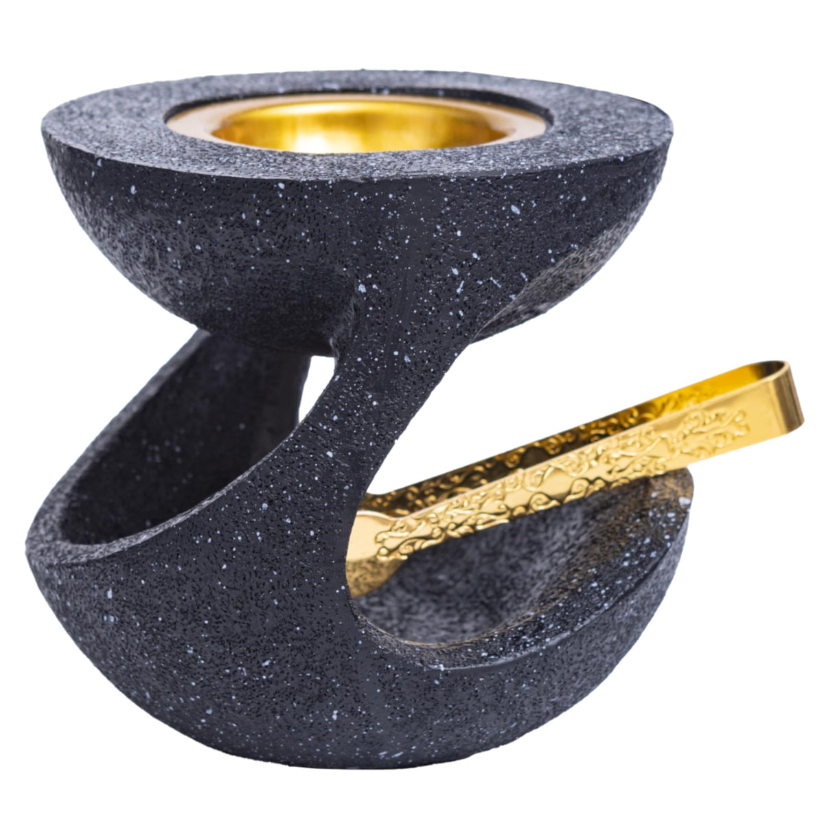 Bakhoor Burner Frankincense Resin Incense Burner (Black)
