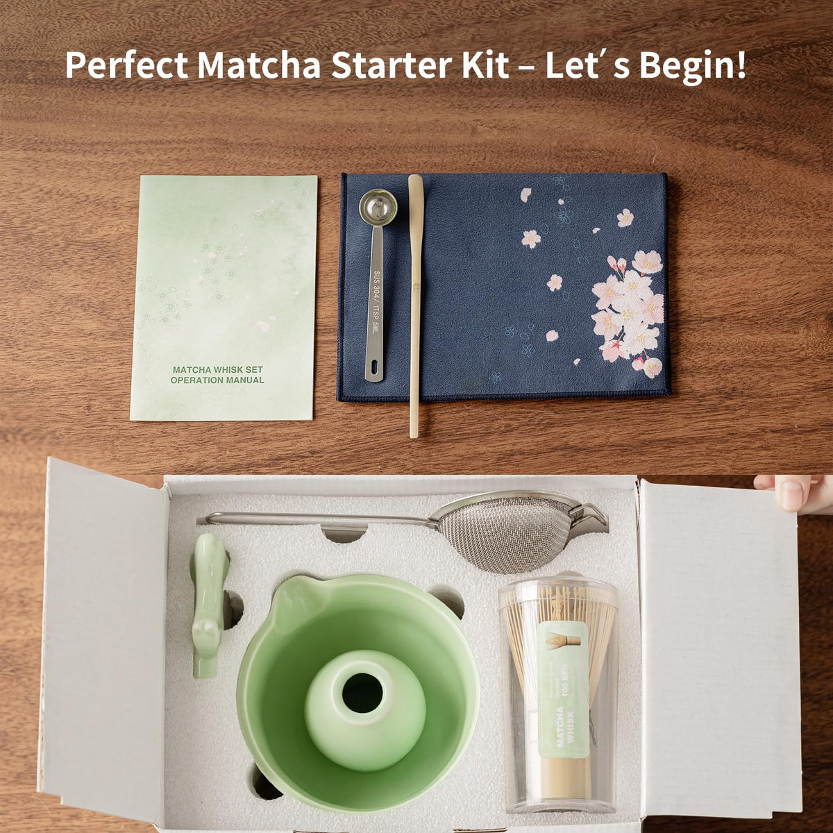 Matcha Whisk Set of 8 (Green)