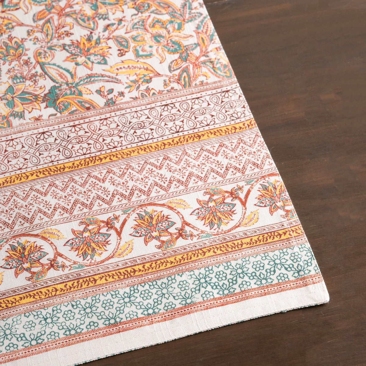 Placemats Set of 4 Reusable 100% Cotton (045 - Nila / 13" X 19" (Pack of 4))