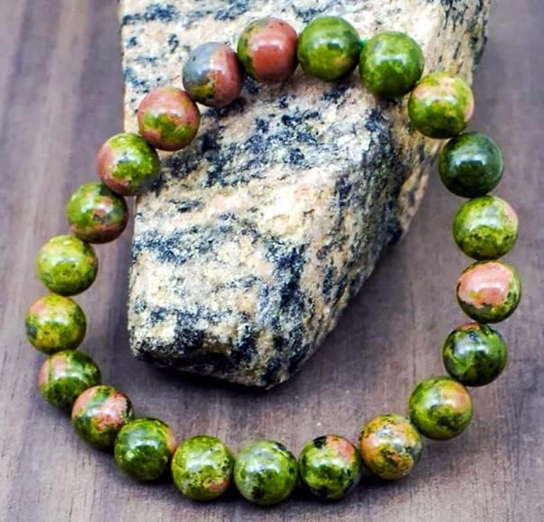 116 Pcs Unakite Beads for Jewelry Making 6 MM Colorful Unakite Gemstones Loose Stone Beads (Unakite / 6MM, 116-120pcs)