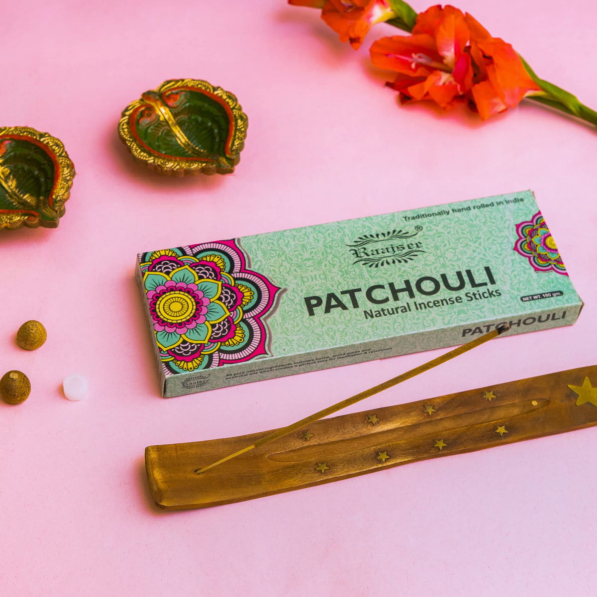 Patchouli Incense Sticks 100 gm Pack (Patchouli / 100 GM)