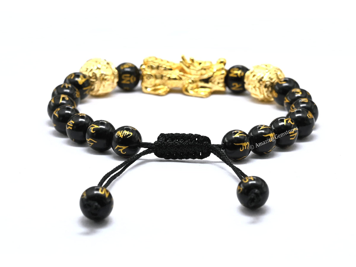 Black Obsidian Pixiu Bracelet for Women Men's Gifts (Black Obsidian Pixiu)