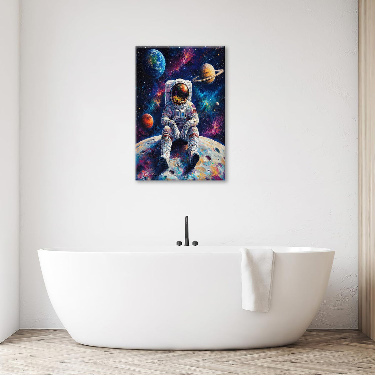 Astronaut Wall Art (Astronaut 1 / 24L" x 16W")