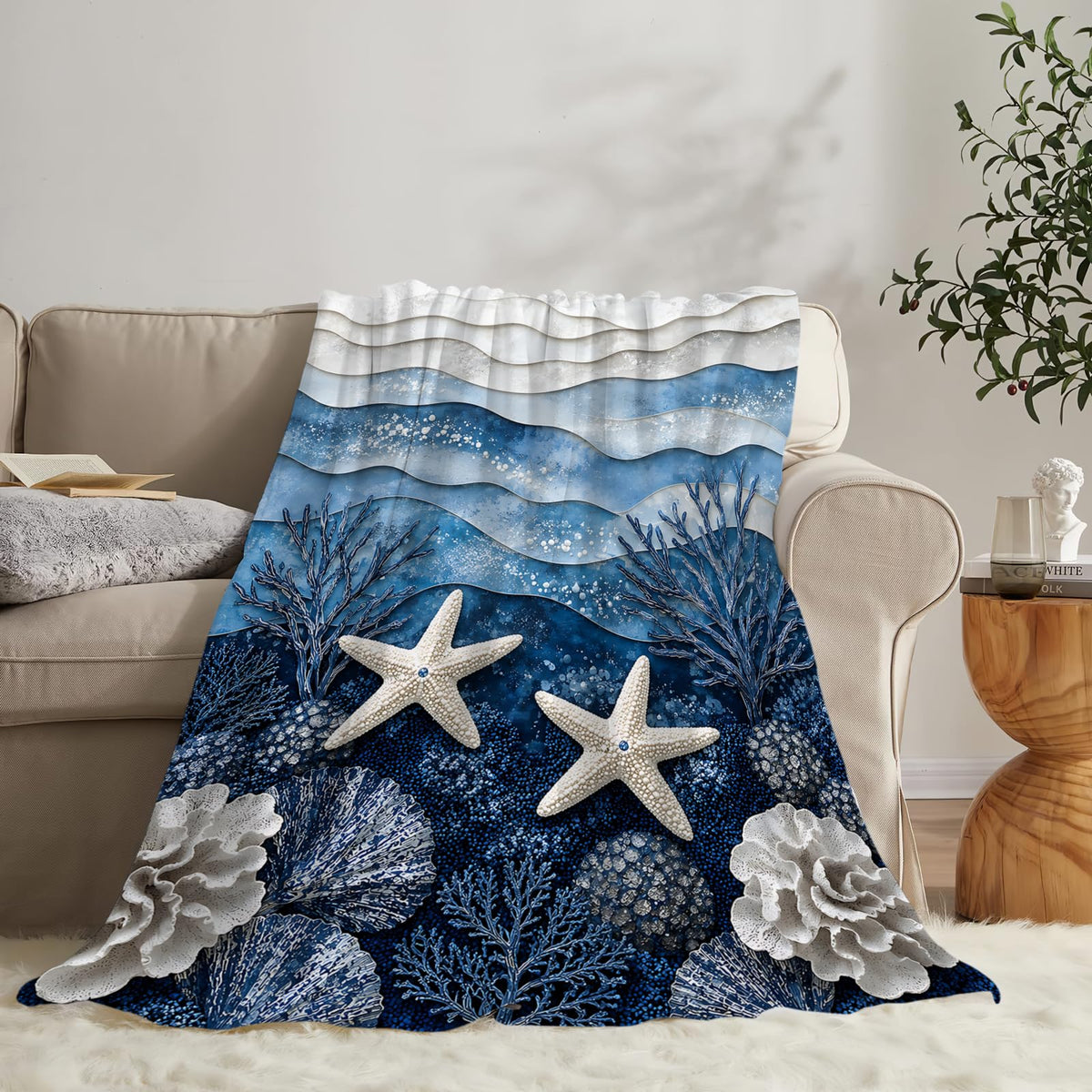 Starfish Blanket (50"x60" / Starfish)