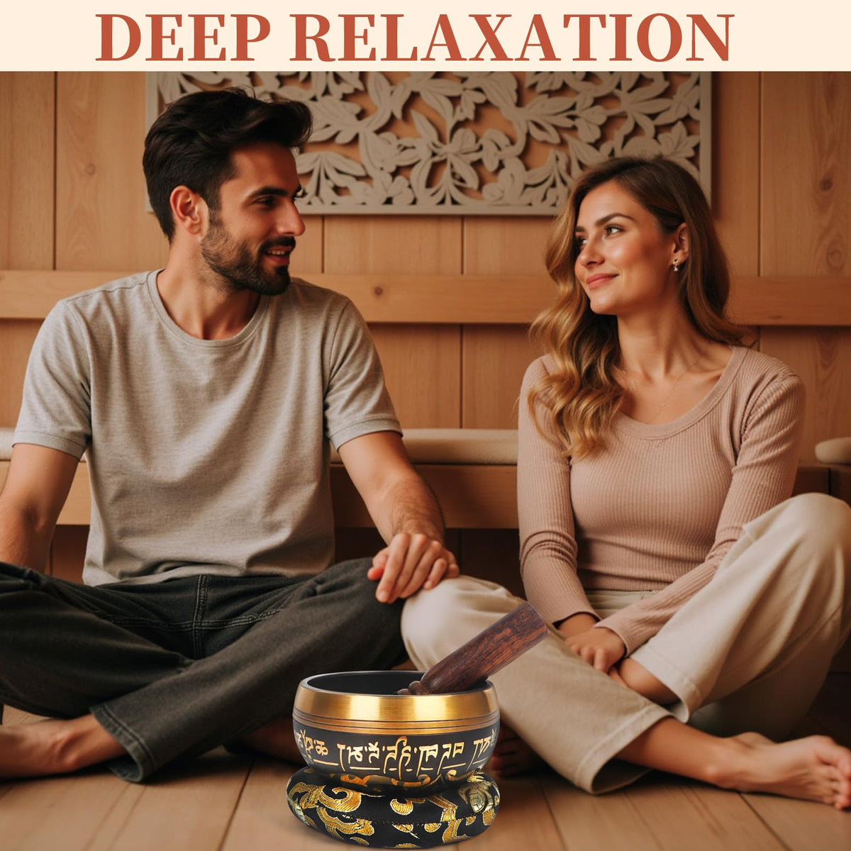 HandMade Meditation Singing Bowl (4inch Black)