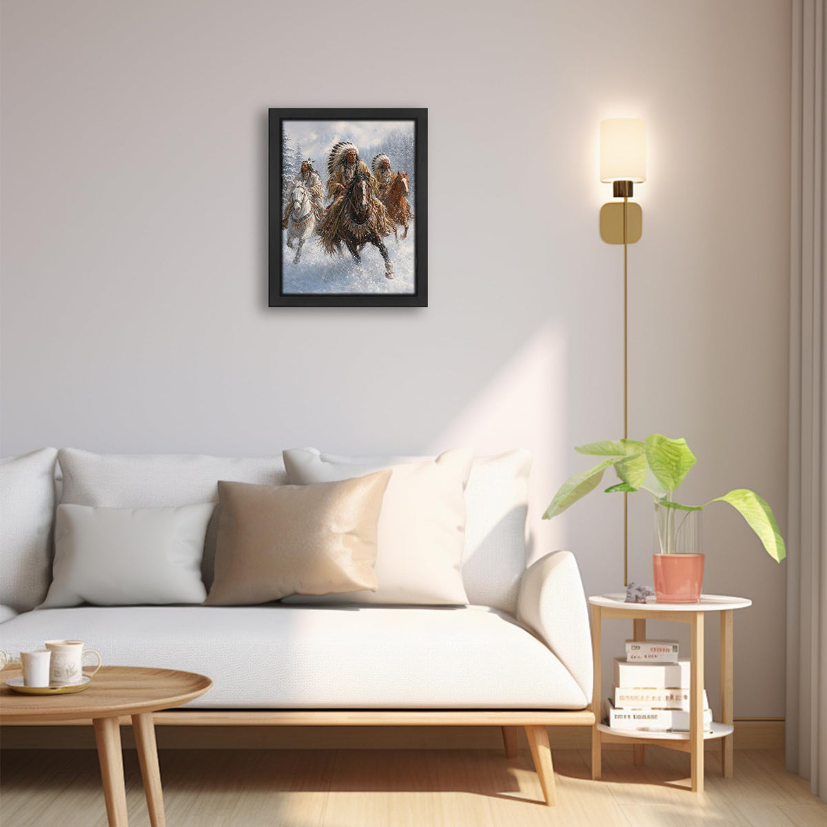 Native American Decor Wall Art (Wall Art Framed 31 / 10"L x 8"W)