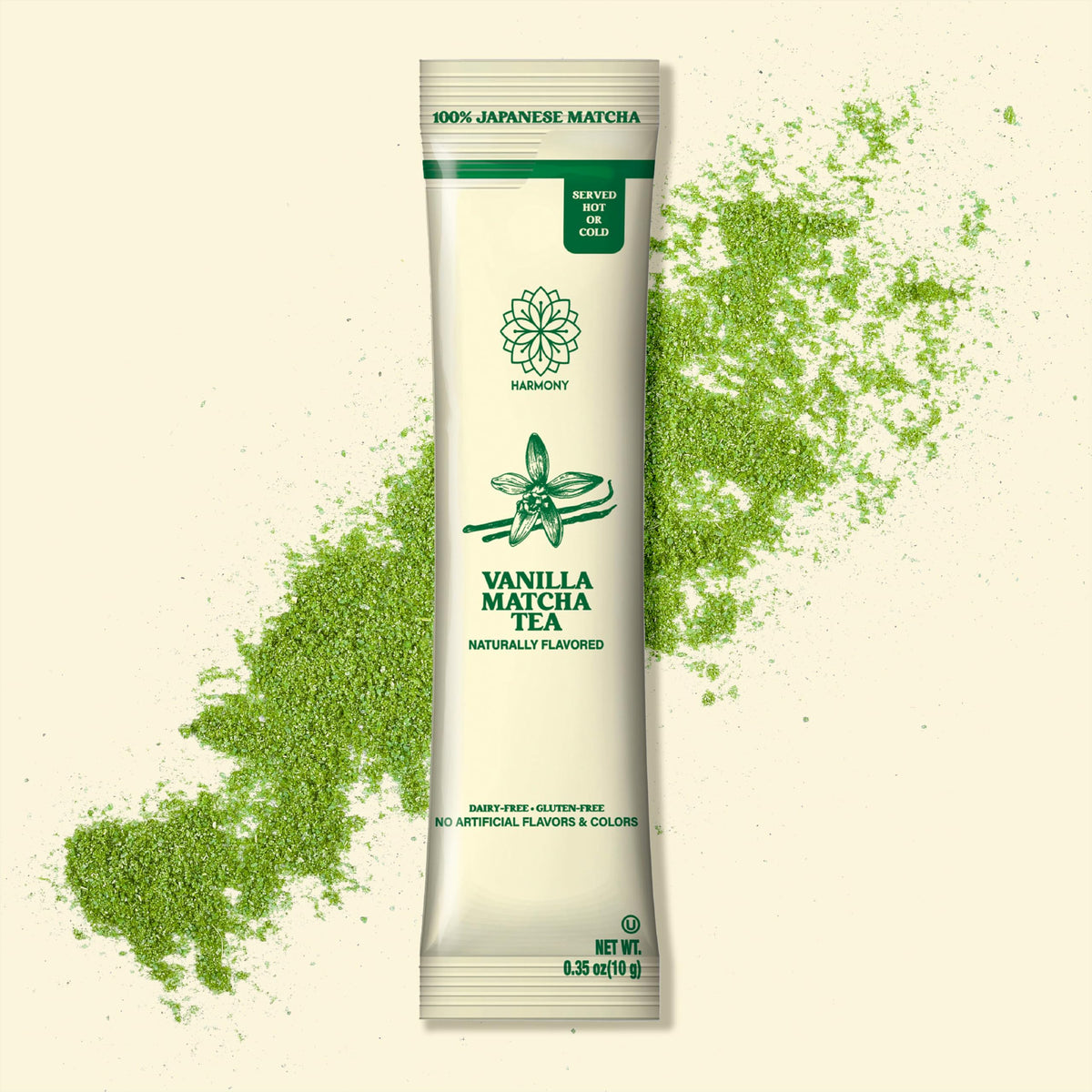 Harmony Premium Japanese Vanilla Matcha Tea (10 Servings)