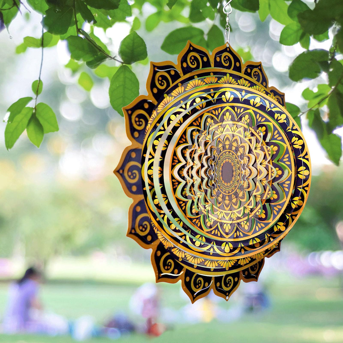 Wind Spinner Mandala Rich Gold (12in / 009-0gold)