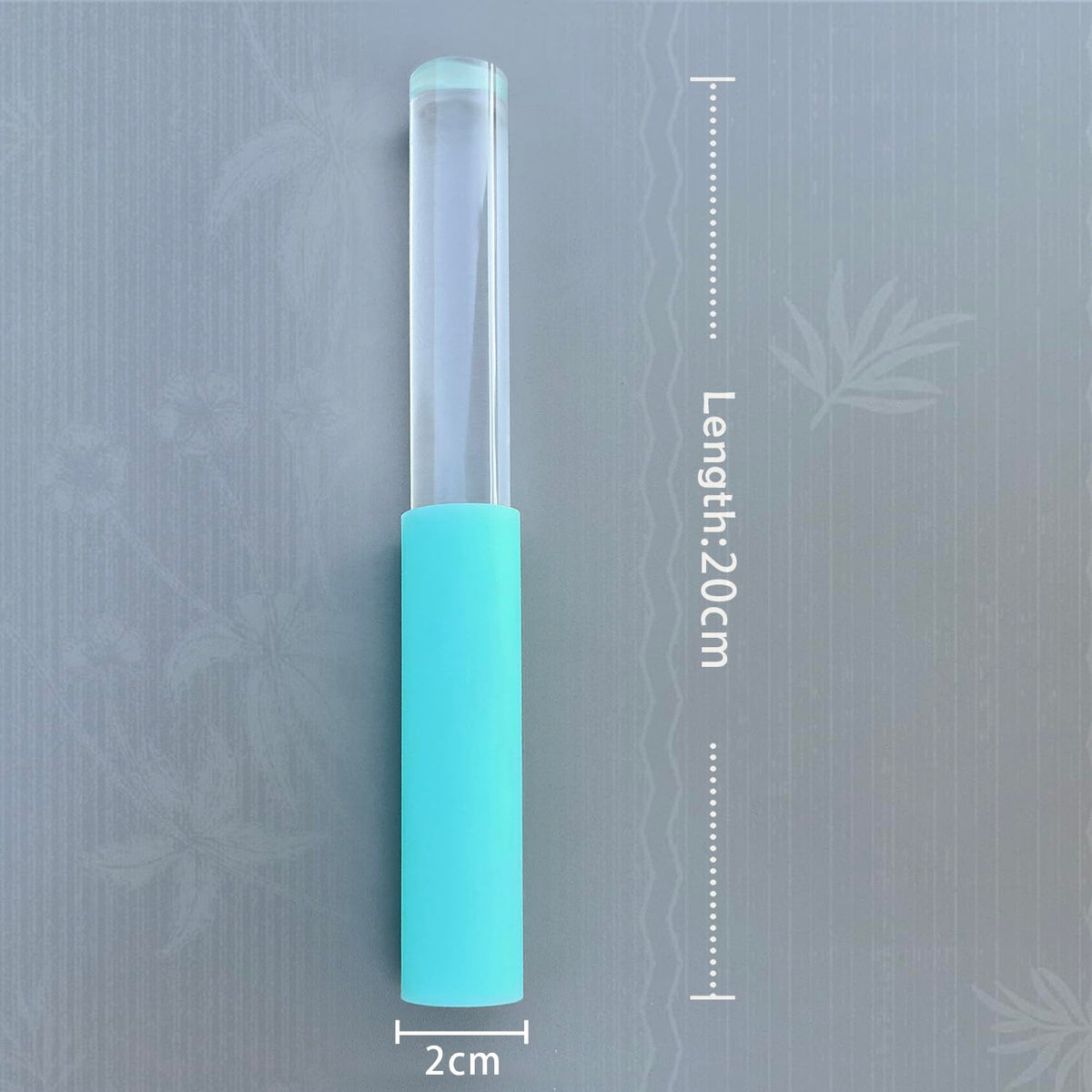 Singing Bowl Mallet Blue Acrylic Rubber Striker Mallet for Playing Quartz Crystal Singing Bowl with Bundle Pocket (Blue)
