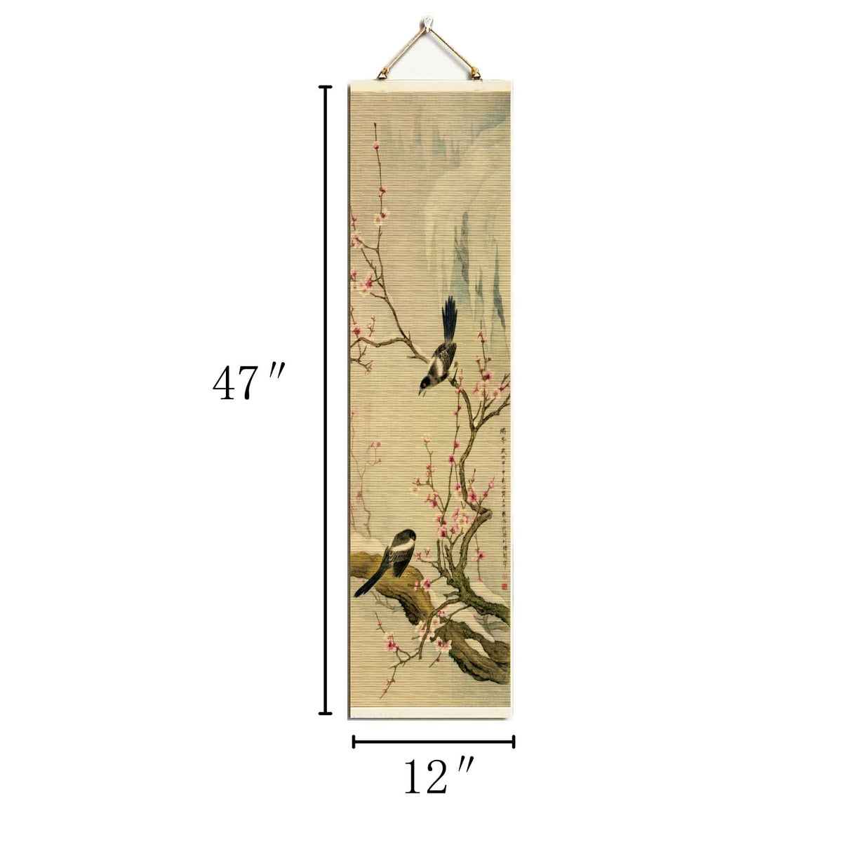 Natural Bamboo Scroll Wall Art (Coldor-E01)