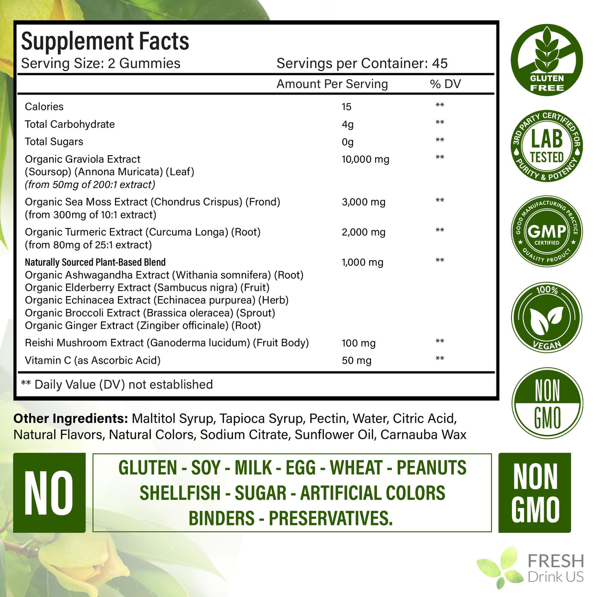 90 Max Strength Soursop (90 Count (Pack of 1))