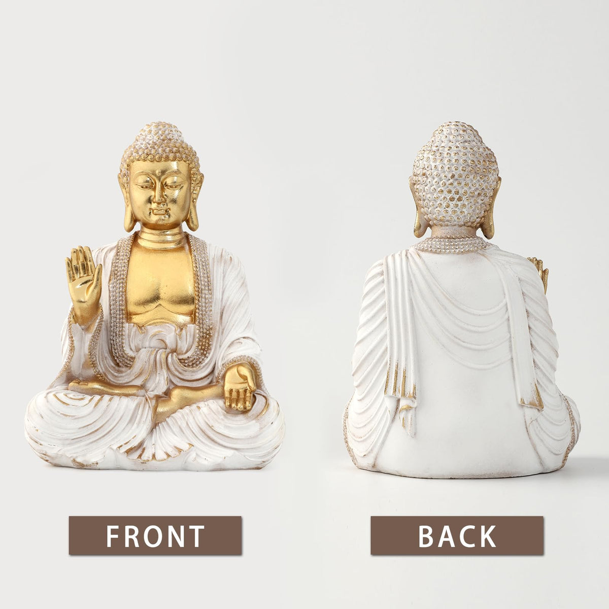 Buddha Statue Gold 9.8" (98085-6 / 7.1"x5.5"x9.8")