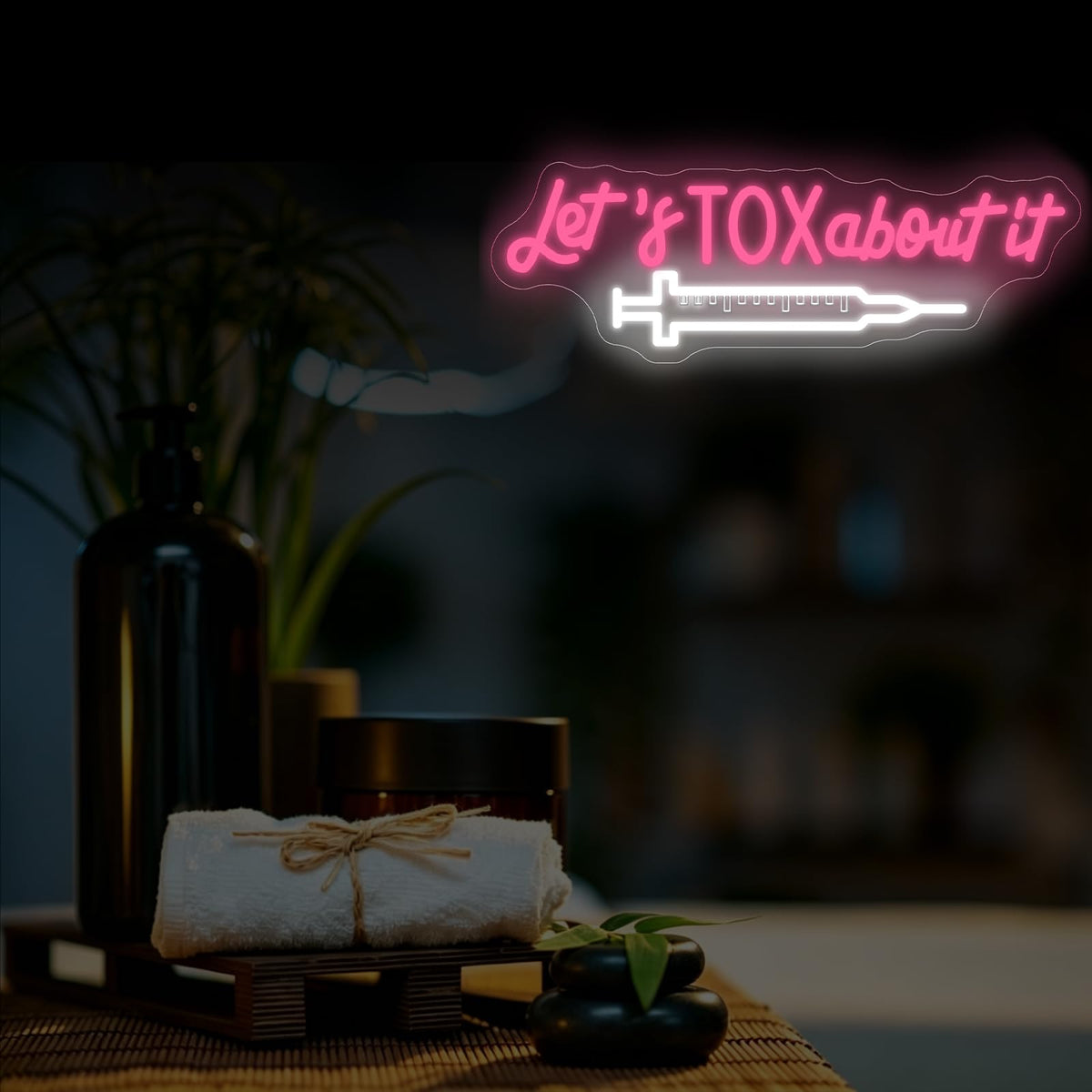Let's Tox about it Neon Sign Botox LED Light Injector Spa Studio Decor (Tox-3)