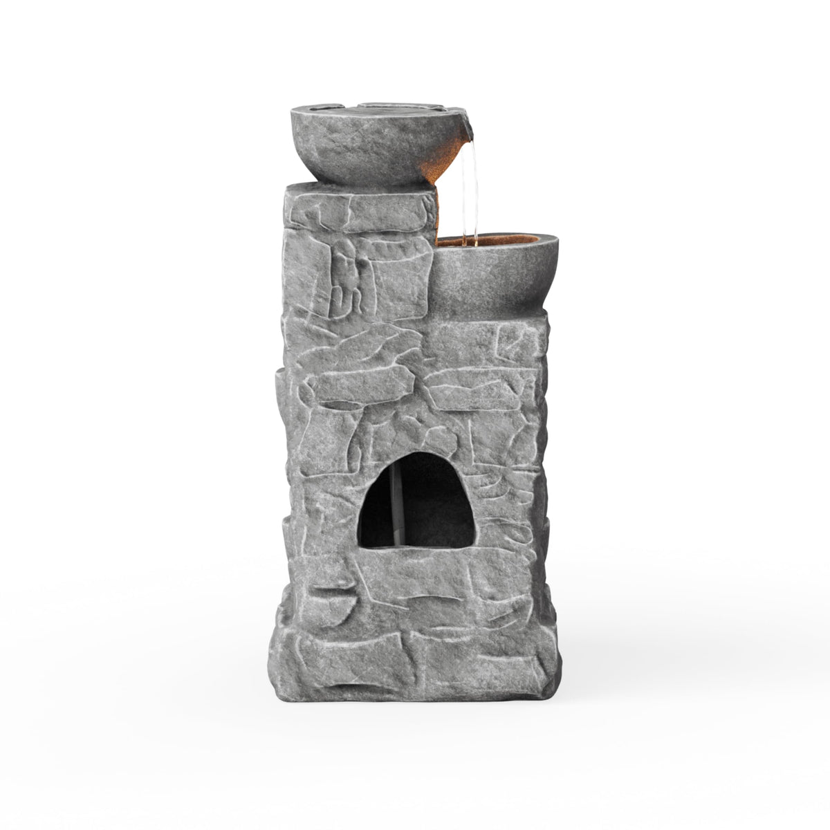 33" Outdoor Water Fountain with LED Lights (33")