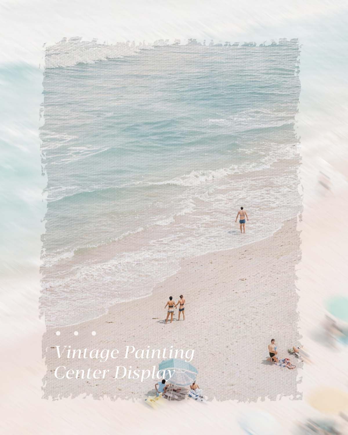 Framed Relaxing Summer Vibe Beach Wall Art (Light Beach / 16"L x 12"W)