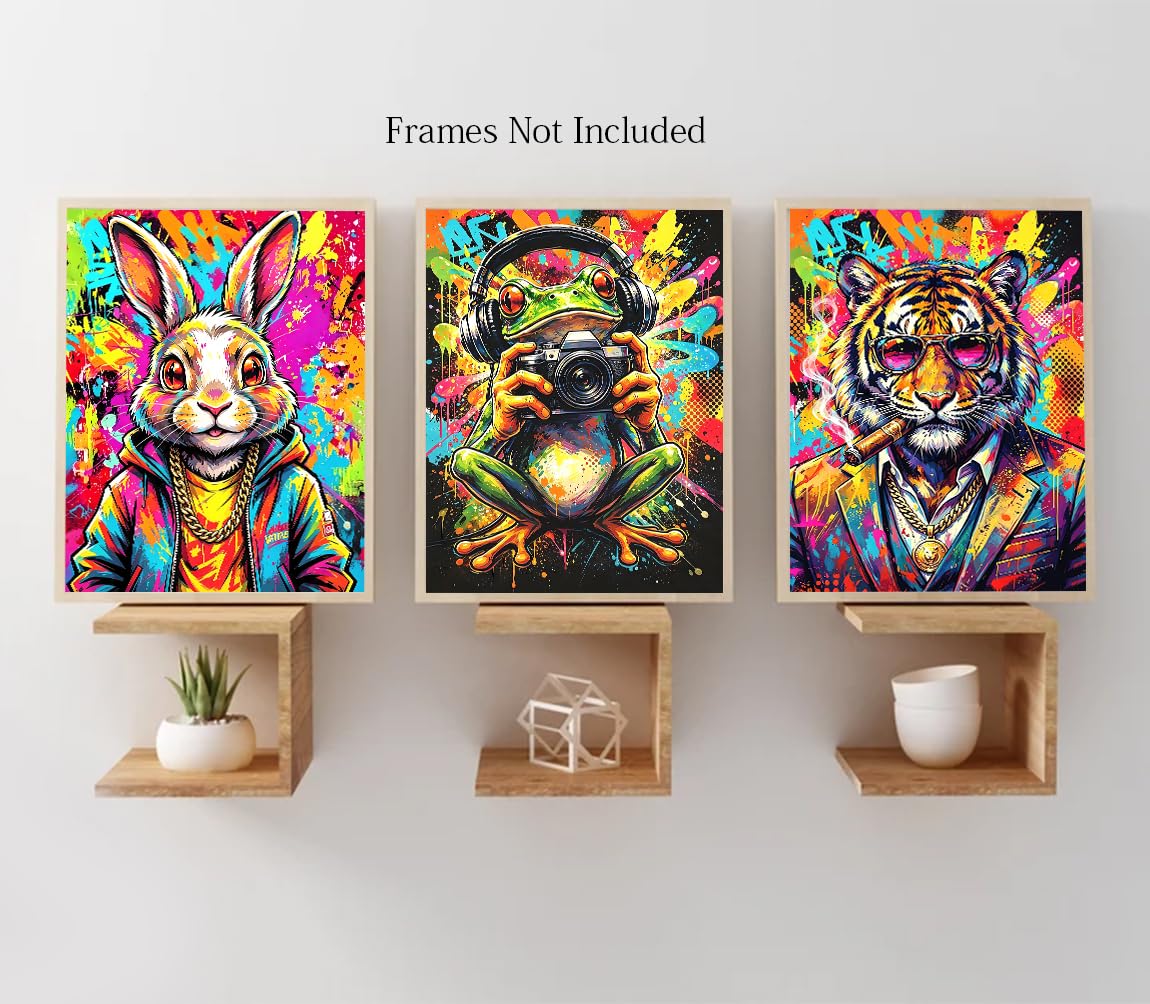 Animal Graffiti Wall Art Prints (Animal Graffiti Wall Art Prints)