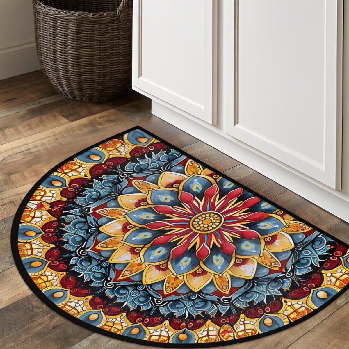 Front Door Mat Indoor Outdoor Entrance (A-51 Boho Mandala)