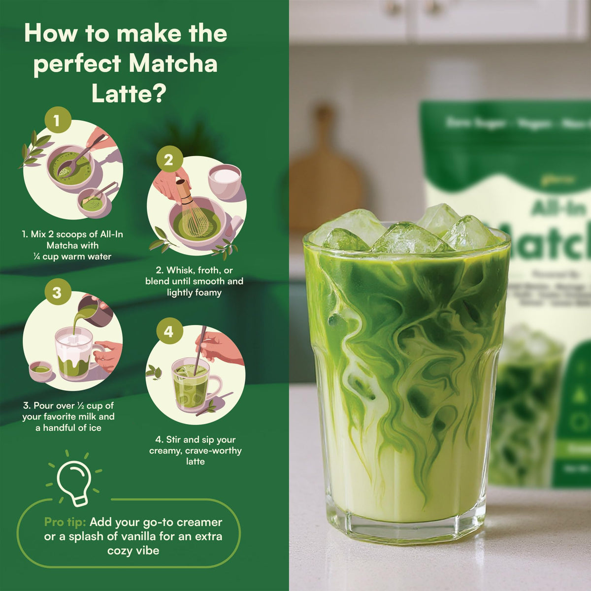 Ceremonial Grade Matcha Powder with Moringa (Pack of 1)