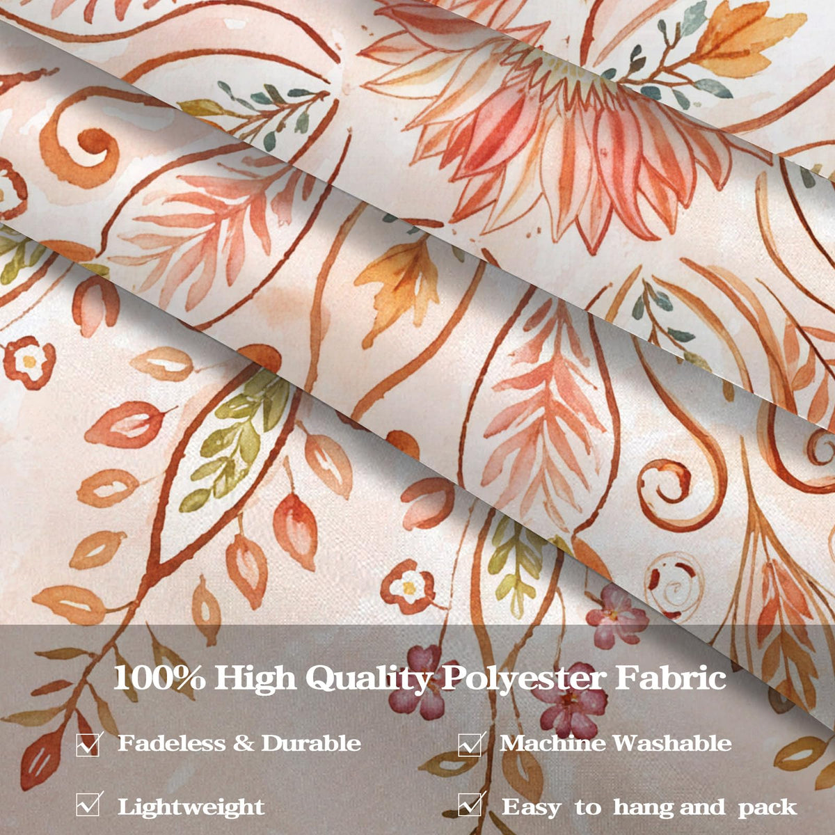 Floral Mandala Tapestry Boho Tapestry for Bedroom Orange Tapestries Wall Hanging Living Room Wall Art and Home Decor 60x80 (80"L x 60"W / Orange)