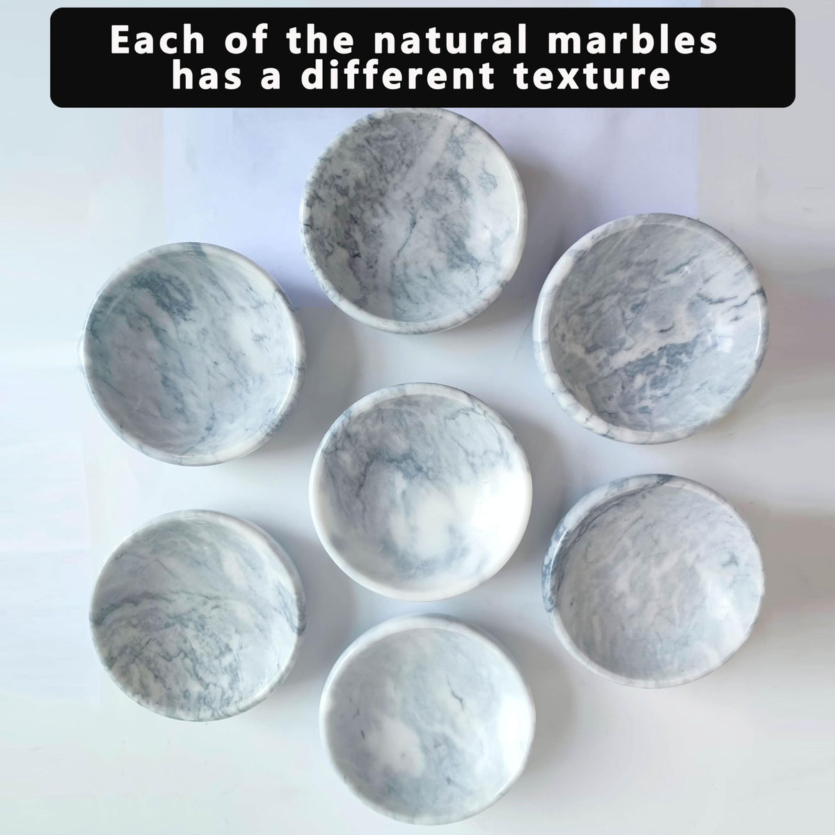 Handmade Natural Marble Incense Holder 9 Hole Ash Catcher Tray for Incense Sticks (Pale)