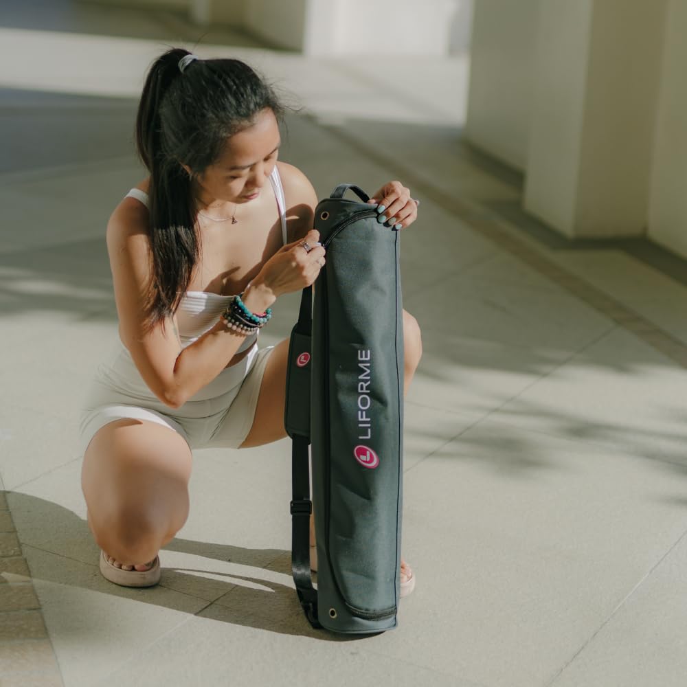 Travel Yoga Mat (Black & Gold)