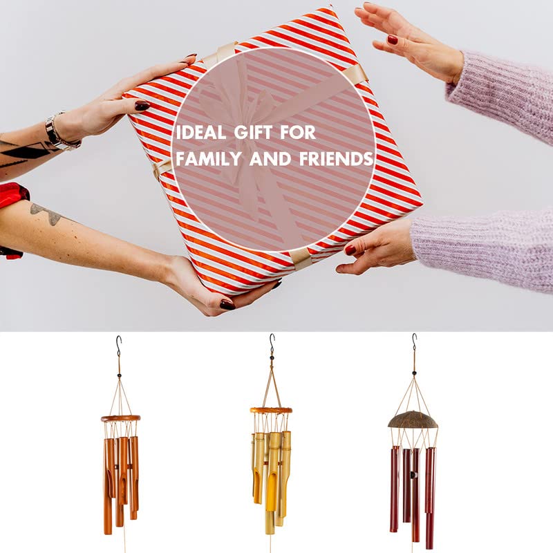 Bamboo Wind Chimes 30" Long (30" Yellow)