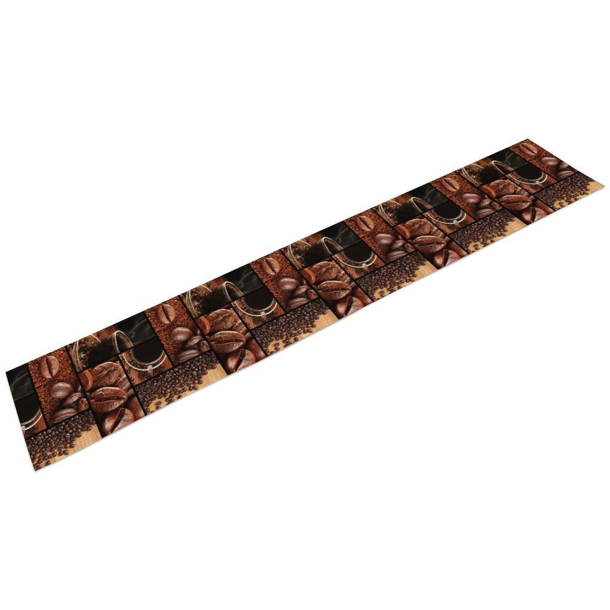 Coffee Print Table Runner Rectangle Modern Art Coffee Cup Coffee Bean Abstract Heart Non (13x120inch / Coffee Bean)