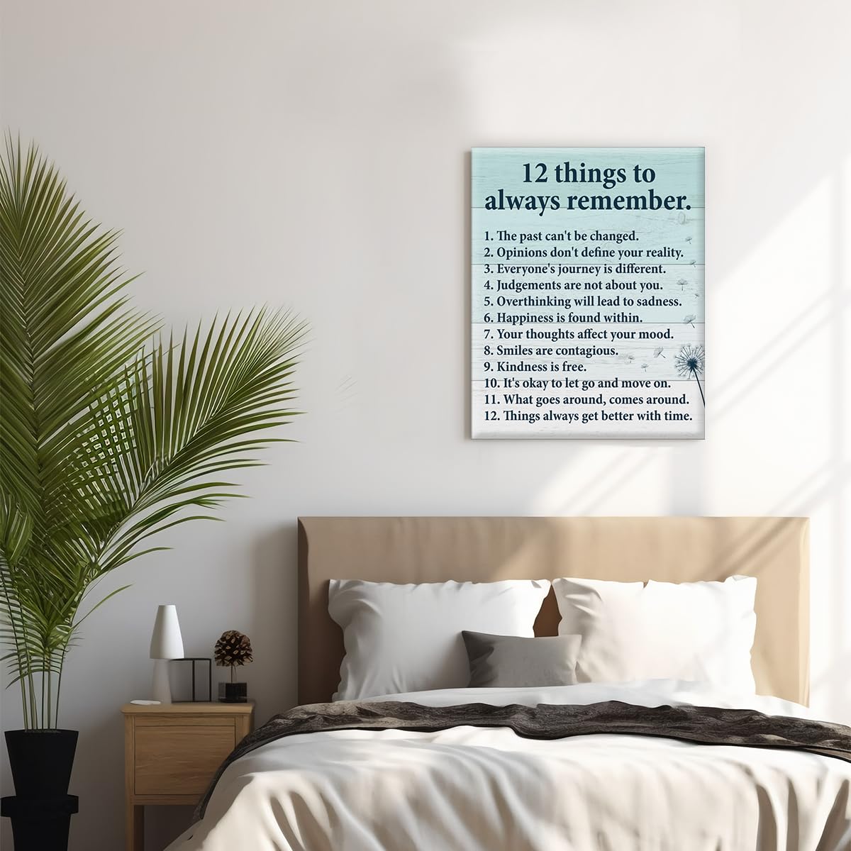 Inspirational Quote Wall Art 12 Things to Always Remember Poster Wall Decor (12 Things)