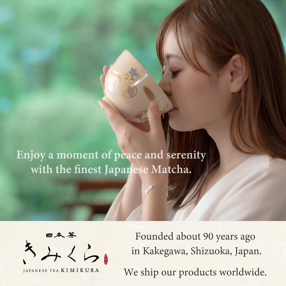 KIMIKURA ORGANIC CEREMONIAL Matcha Green Tea Powder from Kagoshima 300g (300g/10.5oz (3 packs))