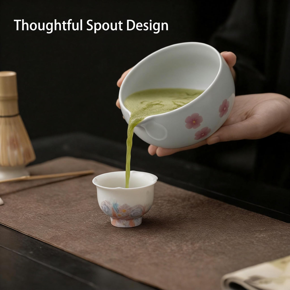 Matcha Whisk Set (Light Blue)