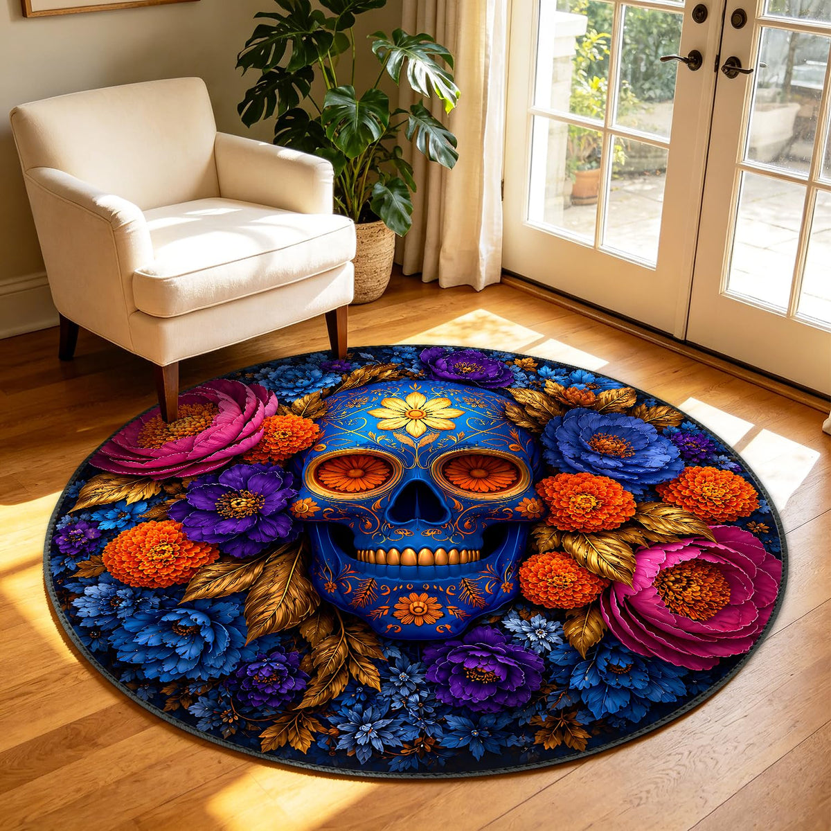 4ft Round Area Rug (42 / 4' (Round))