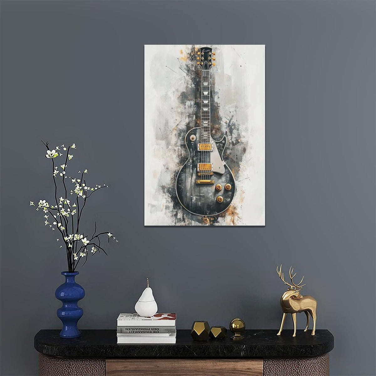 Music Wall Art (24"L x 16"W / Guitar)