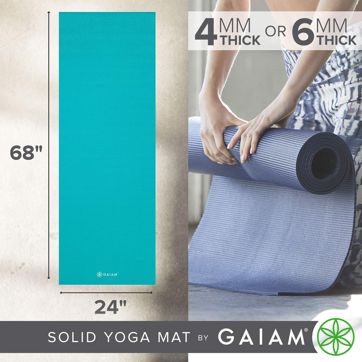 Premium Yoga Mat (Light Blue)