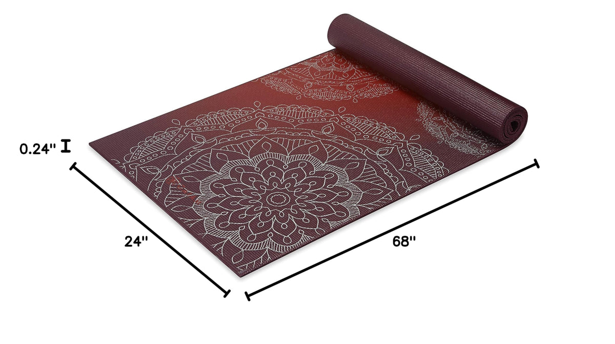 Premium Yoga Mat (Metallic Sunset)