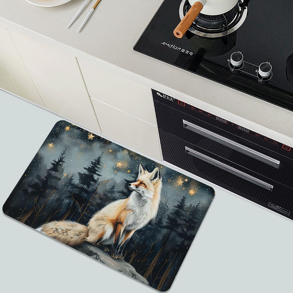 Bath Mat Bathroom Rug (Beautiful Fox- / 1'8" x 2'6" (Oblong))