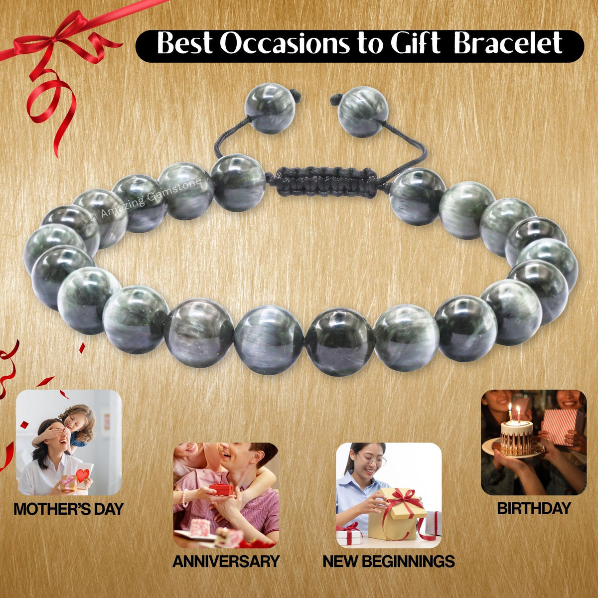 Grey Cats Eye Bracelet (Grey Cats Eye)