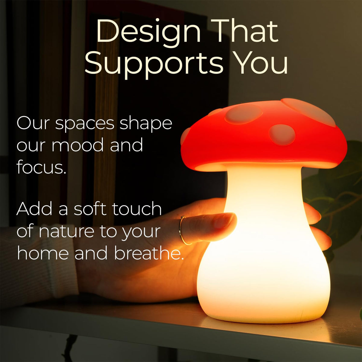 Breathing Buddha' Guided Visual Meditation Tool for Mindfulness (Mushroom / Multicolor)