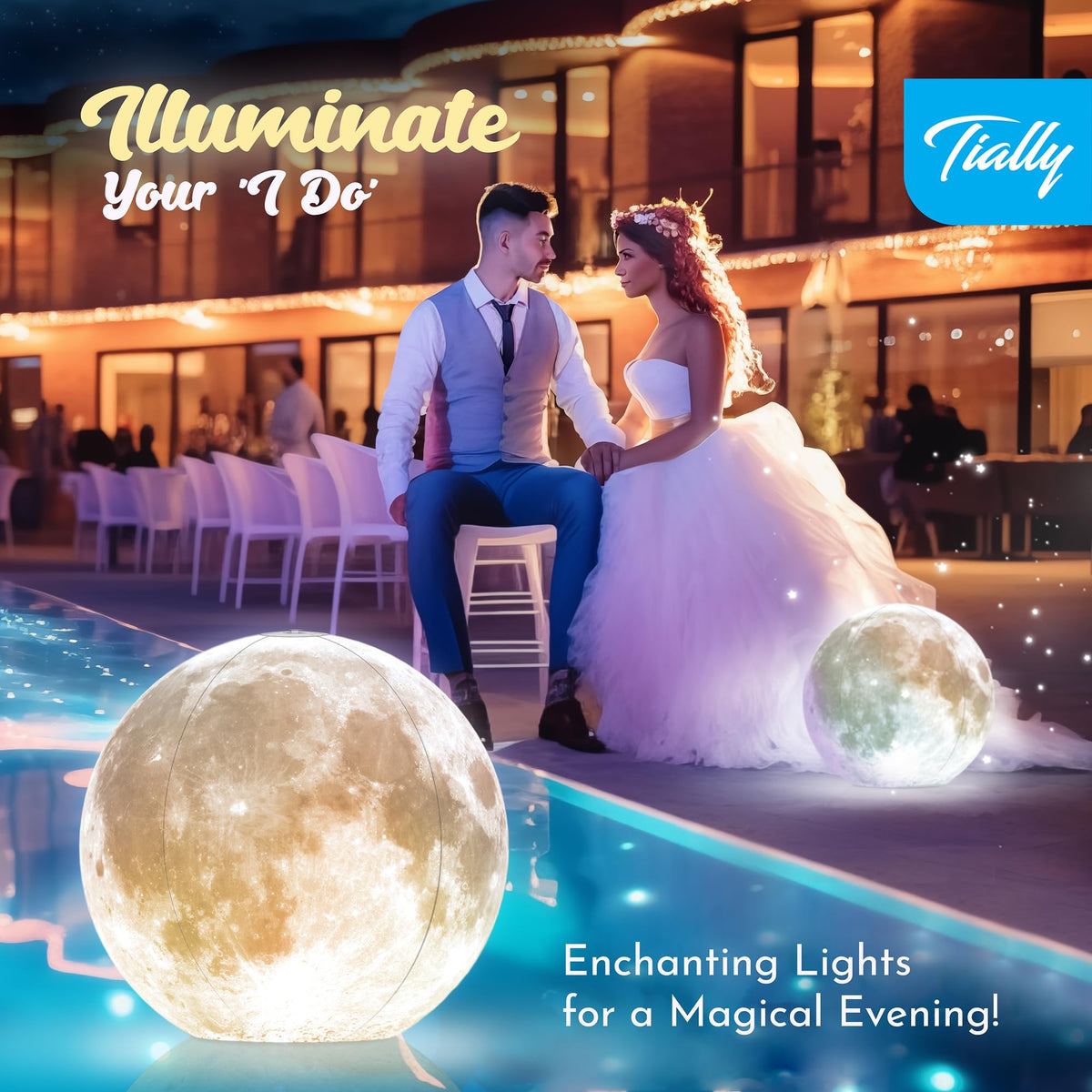 Floating Pool Lights (4 Pack / White)