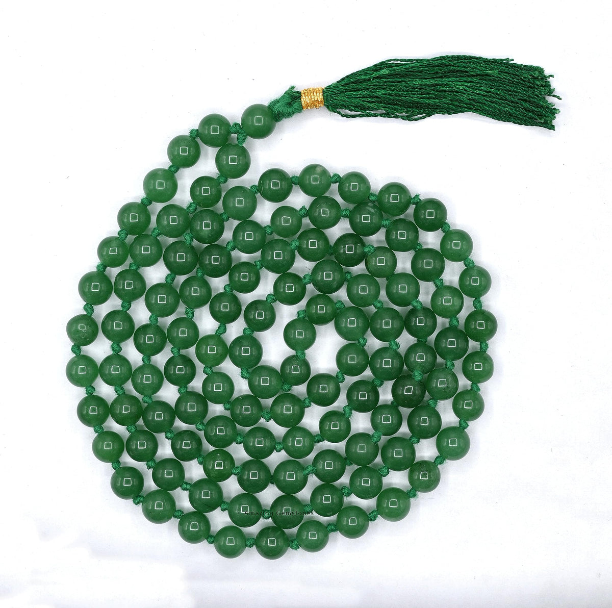 Green Aventurine Mala (Green Aventurine / Knotted)