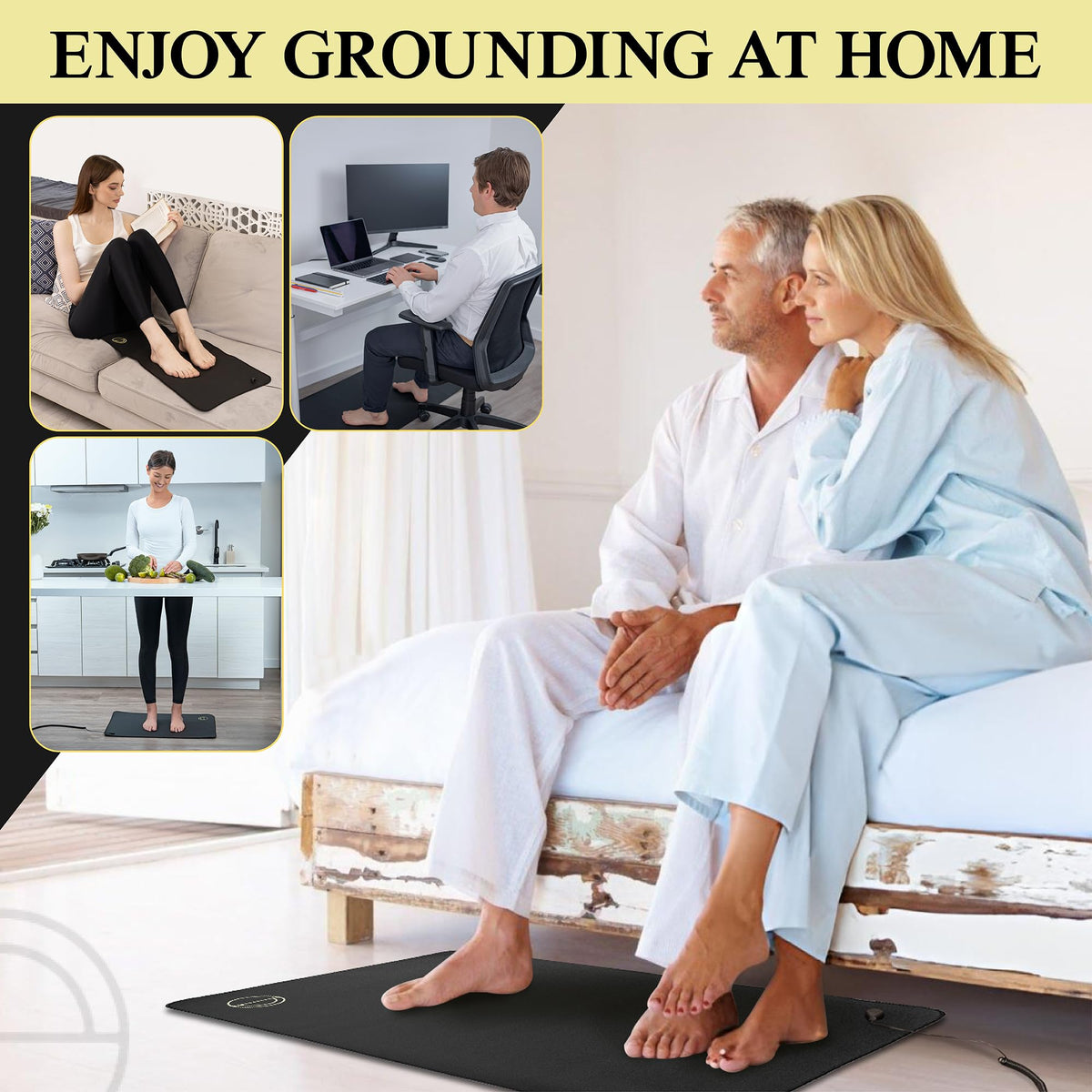 Grounding Mat for Bed 24x35in (1 pack (35in x 24in))