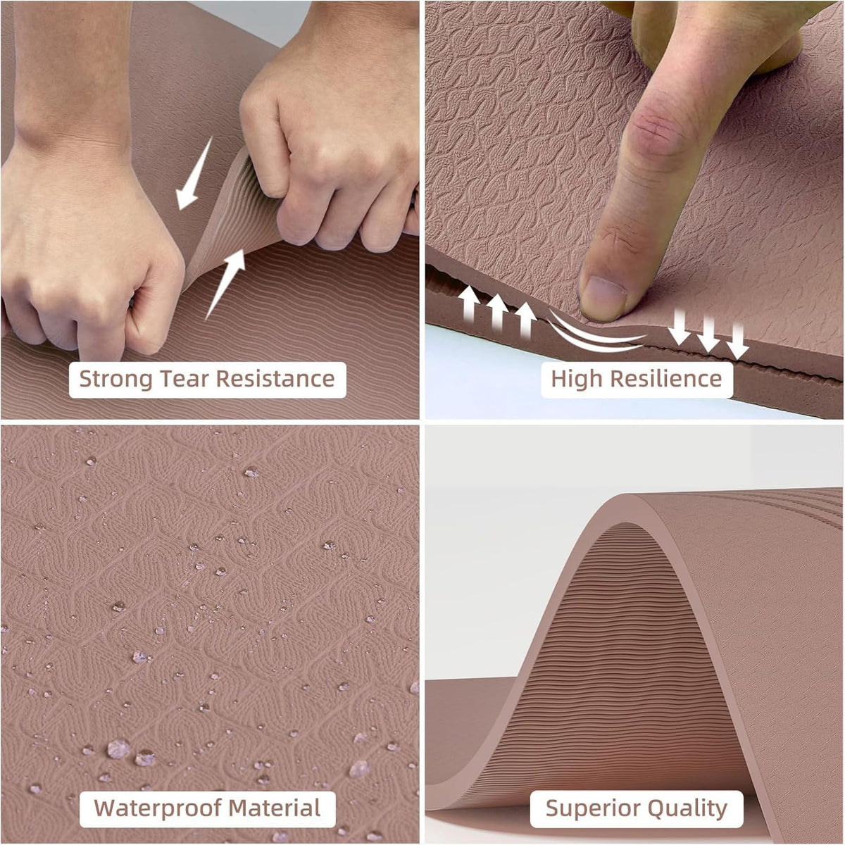 Extra Large Yoga Mat (Brown - Double C)