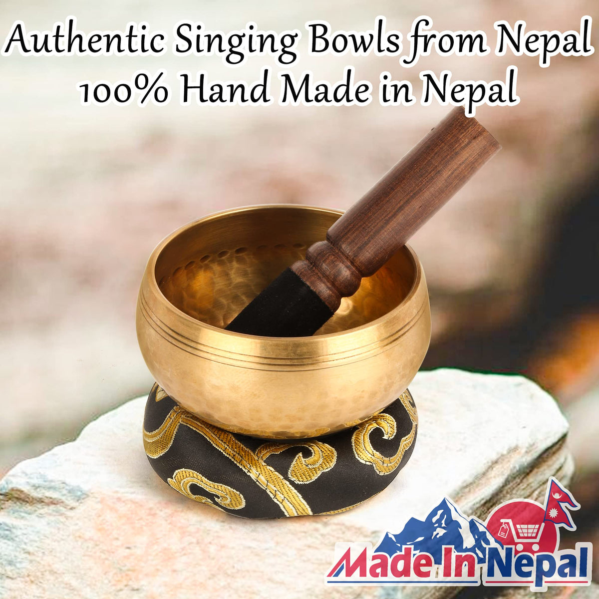Tibetan Singing Bowls (Black / 3.15 inch)