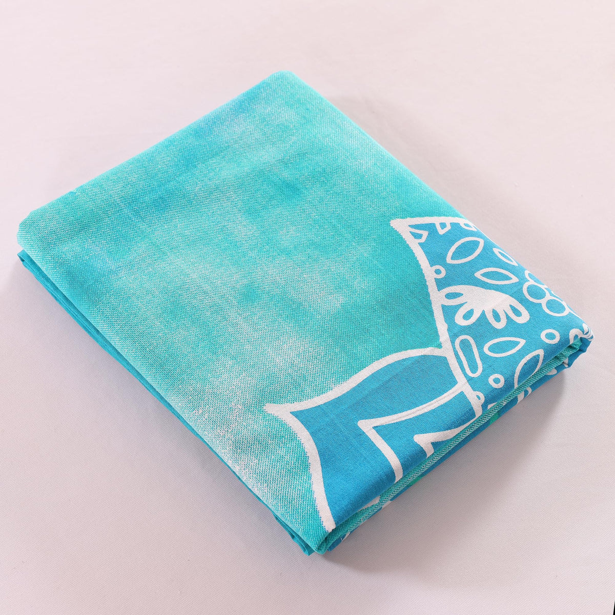 Teal Hippie Mandala Ombre Curtains 83 Inch Length for Living Room Bedroom 2 Panels Set Light Filtering Semi Sheer Window Curtains 76 Inch Width Boho Farmhouse Drapes W76xL83 (83"W x 83"L (Pack of 2) / Teal)