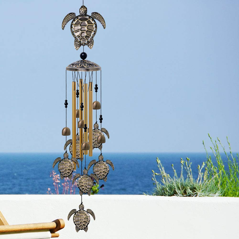 Garden Sea Turtle Wind Chimes Outdoor Decor