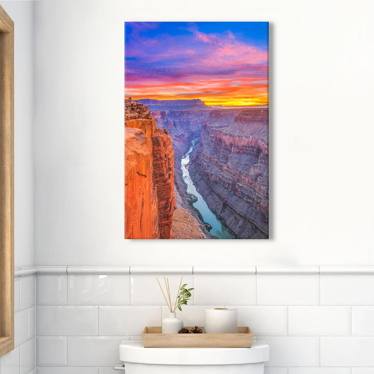 Nature National Park Wall Art Sunset Grand Canyon Pictures Wall Decor for Living Room Bedroom Nature USA Rock Mountains Landscape Canvas Prints Wilderness Posters Artwork Home Decorations 16x24" (16"L x 24"W / Nature20)