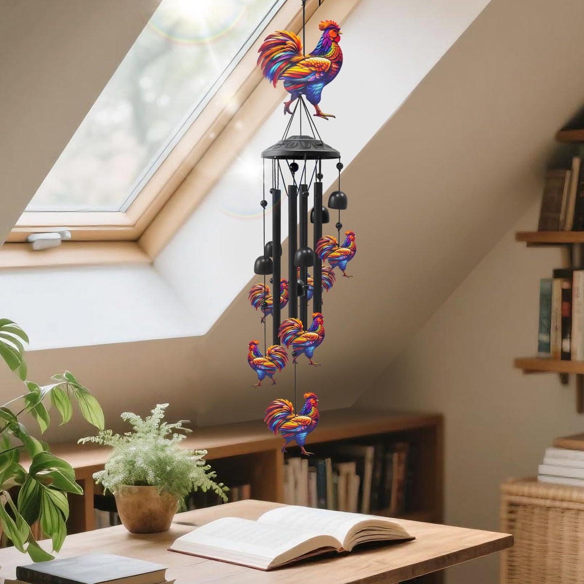 Chicken Wind Chimes for Outside