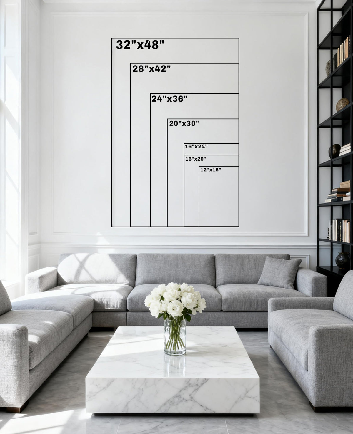 Orchid Zen Wall Art Spa Stones with White Floral Picture Candle Painitngs Relax Canvas Prints Meditation Artwork Bathroom Yoga Spiritual Room Decor (Zen-4 / 36"L x 24"W)