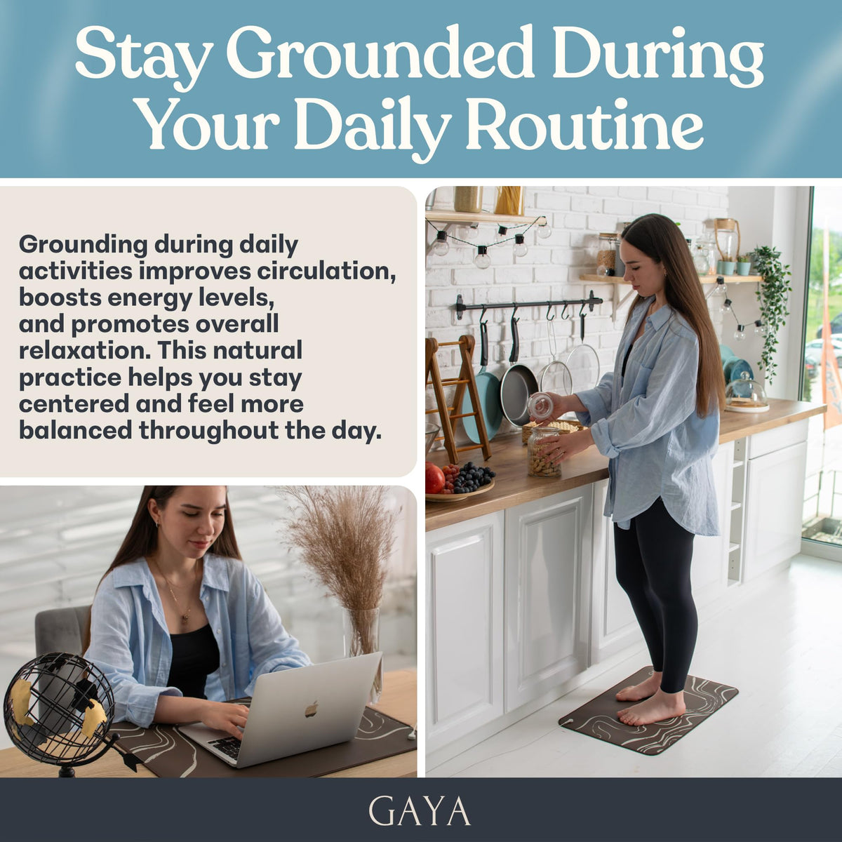 Grounding Mat for Feet (Aura - Brown)